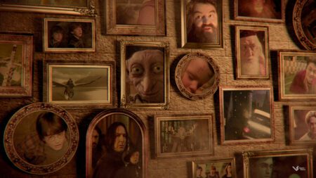 Un'immagine dei dipinti di Hogwarts