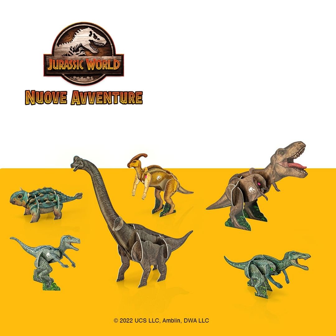 I dinosauri collezionabili nell'happy meal di mcdonald's di jurassic world