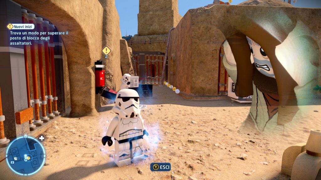 LEGO Star Wars Obi Wan usa la Forza