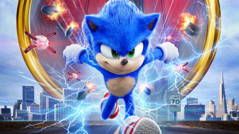 Una scena di Sonic il film