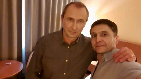 i sosia di Volodymyr Zelensky e Vladimir Putin