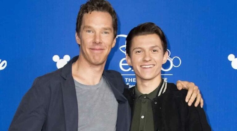 Tom Holland e Benedict Cumberbatch