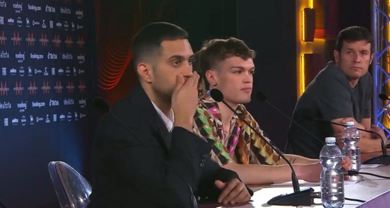 Mahmood e Blanco alla conferenza stampa per gli Eurovision 2022