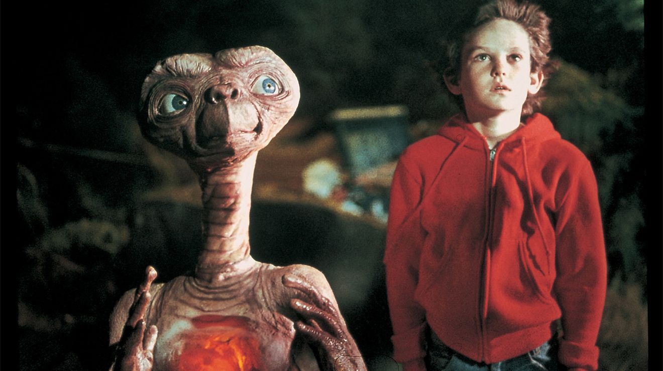 Una scena di E.T. l'extraterrestre