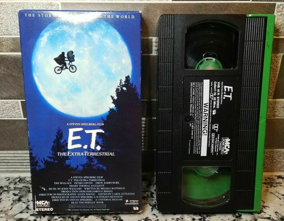 La VHS di E.T. negli USA