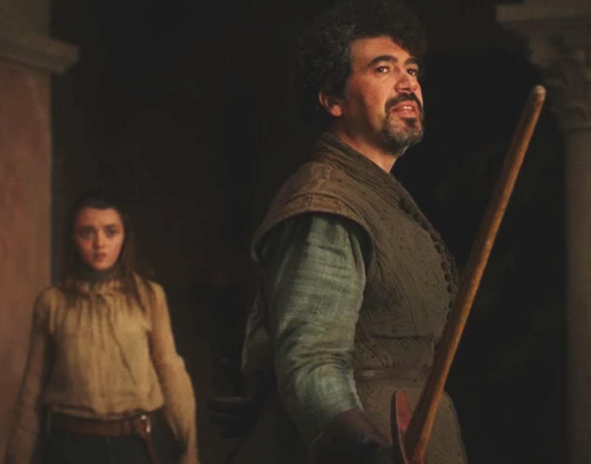 Il trono di spade: Syrio Forel e Arya Stark