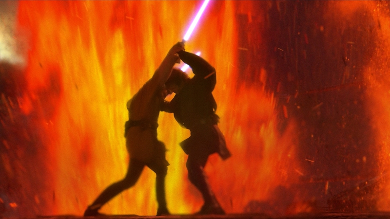 Lo scontro tra Obi-Wan e Anakin
