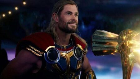 un'immagine di thor in thor: love and thunder