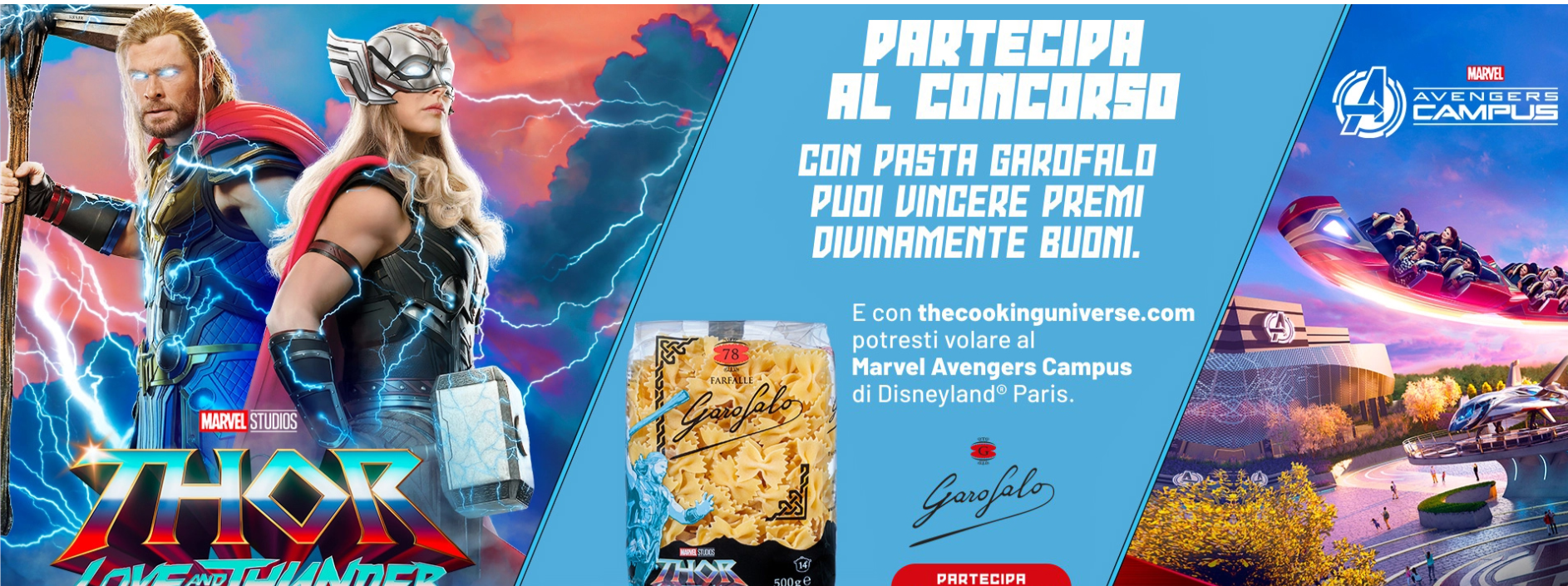 Contest pasta garofalo love and thunder