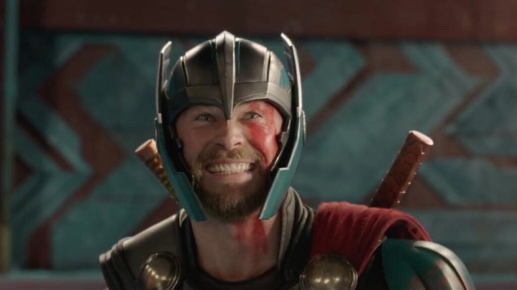 Thor in una scena di Thor: Ragnarok (2017)