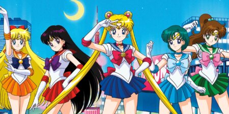Frame che raffigura i personaggi di Sailor Moon.