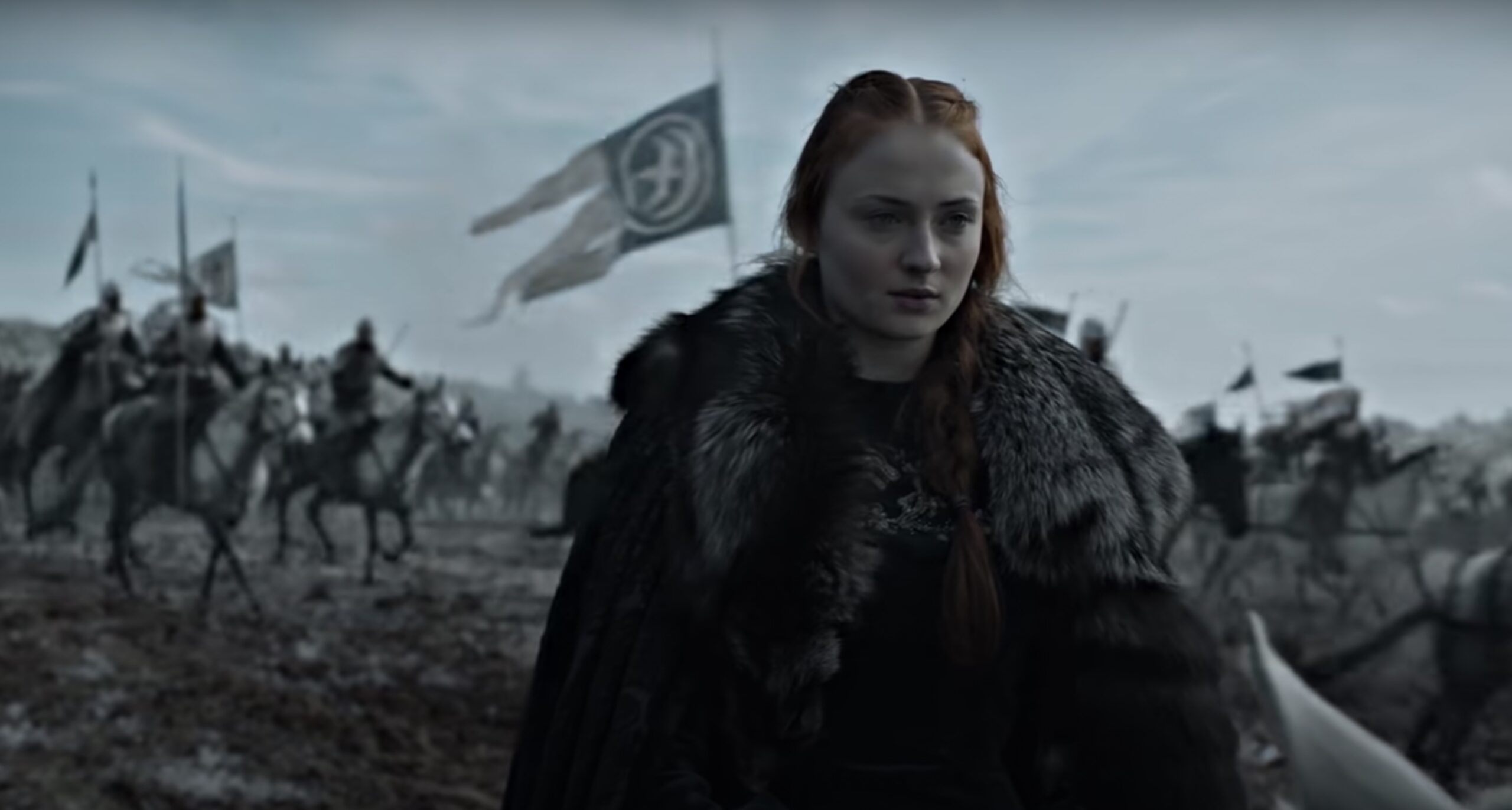 Il trono di spade: Sophie Turner è Sansa ne La battaglia dei bastardi
