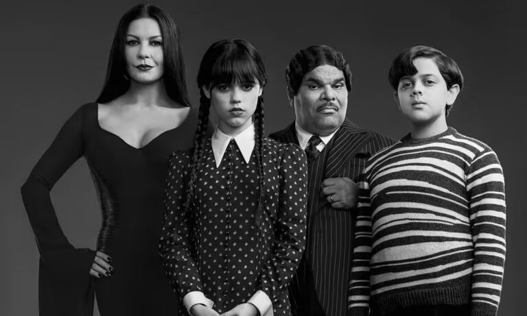 Foto della famiglia Addams di Wednesday