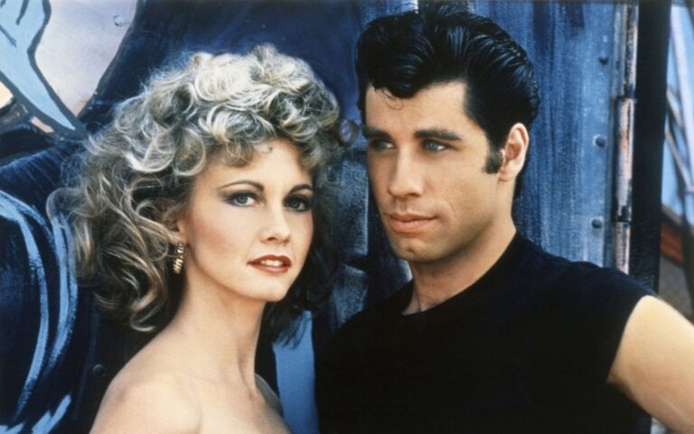 Olivia Newton John e John Travolta in Grease