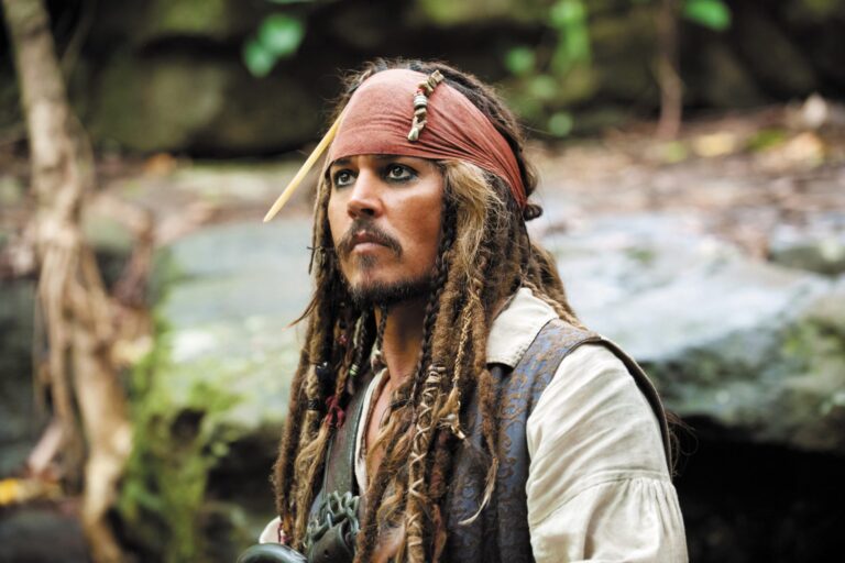 Johnny Depp nei panni del Capitan Jack Sparrow