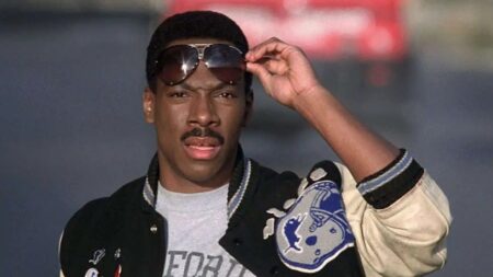 Frame che ritrae Eddie Murphy in Beverly Hills Cop