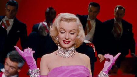 Marilyn Monroe ne Gli uomini preferiscono le bionde