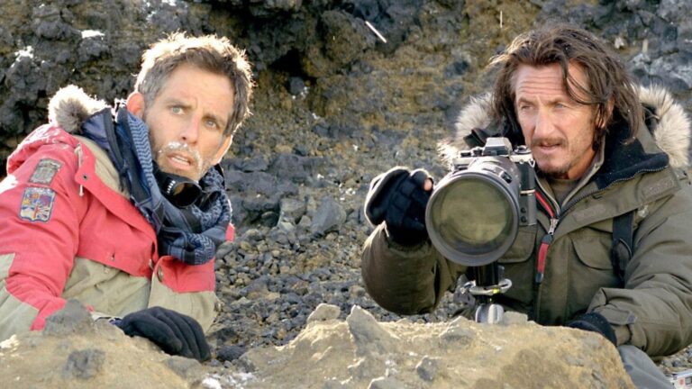 Frame che raffigura Ben Stiller e Sean Penn ne I sogni segreti di Walter Mitty
