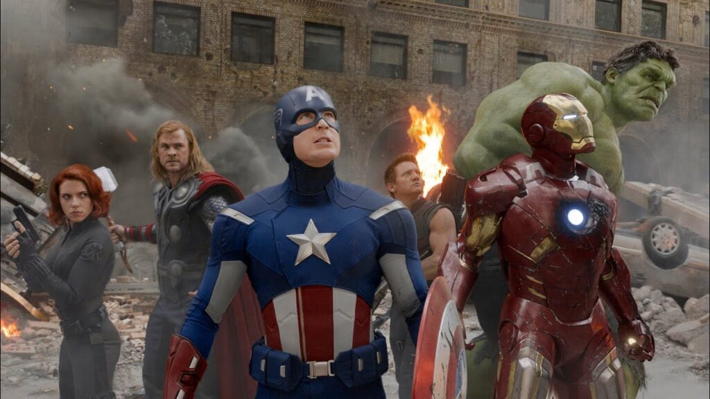 Frame tratto dal film The Avengers