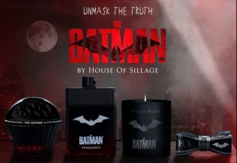 Il set dedicato a Batman: profumo, rossetto e candela