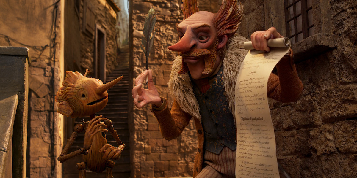 Guillermo del Toro’s Pinocchio, una scena