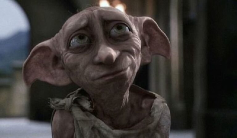 Frame che raffigura Dobby nel franchise di Harry Potter