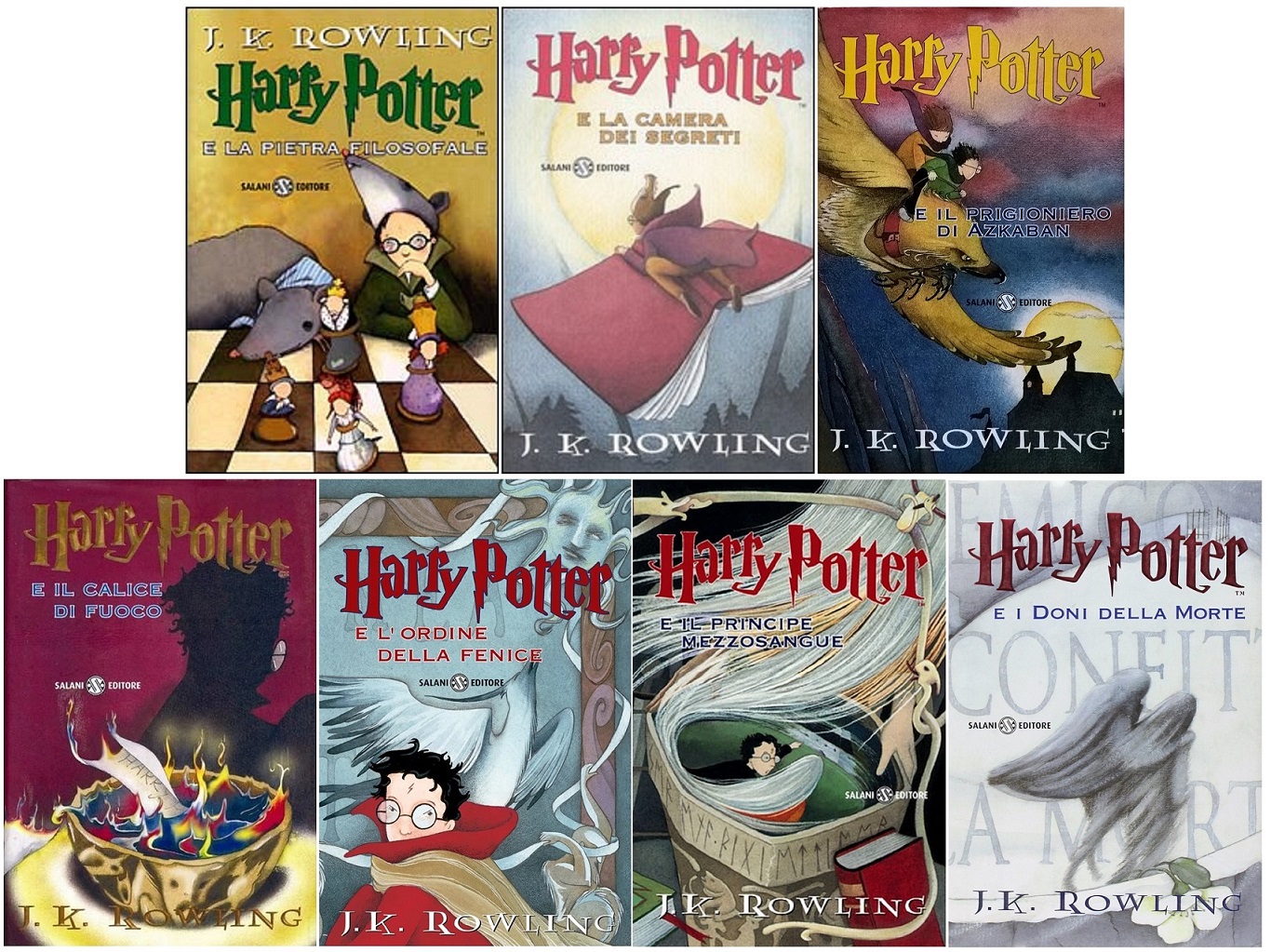 i libri della saga di Harry Potter 