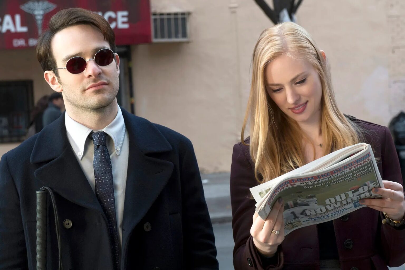 Frame che ritrae i protagonisti di Daredevil