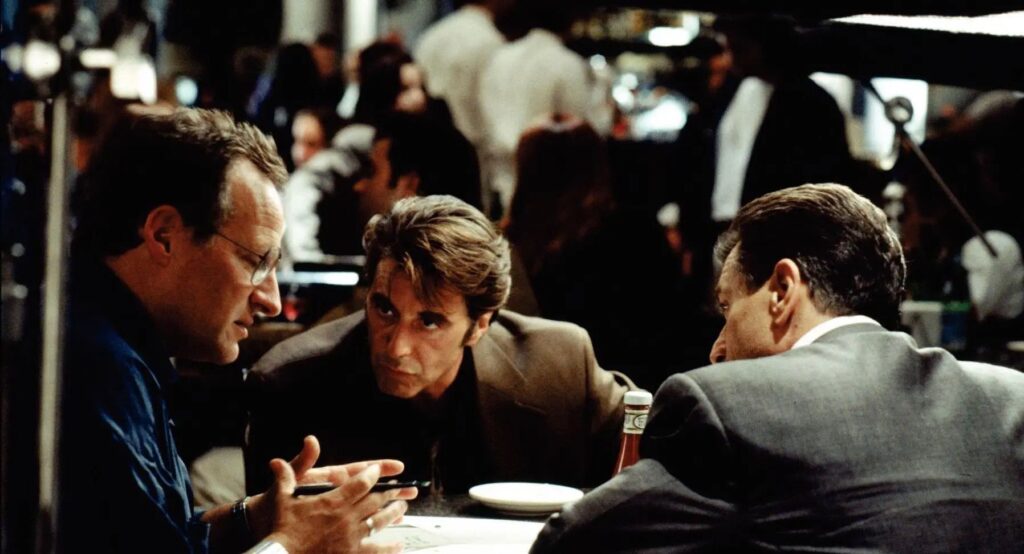 Mann Pacino e De Niro sul set di Heat