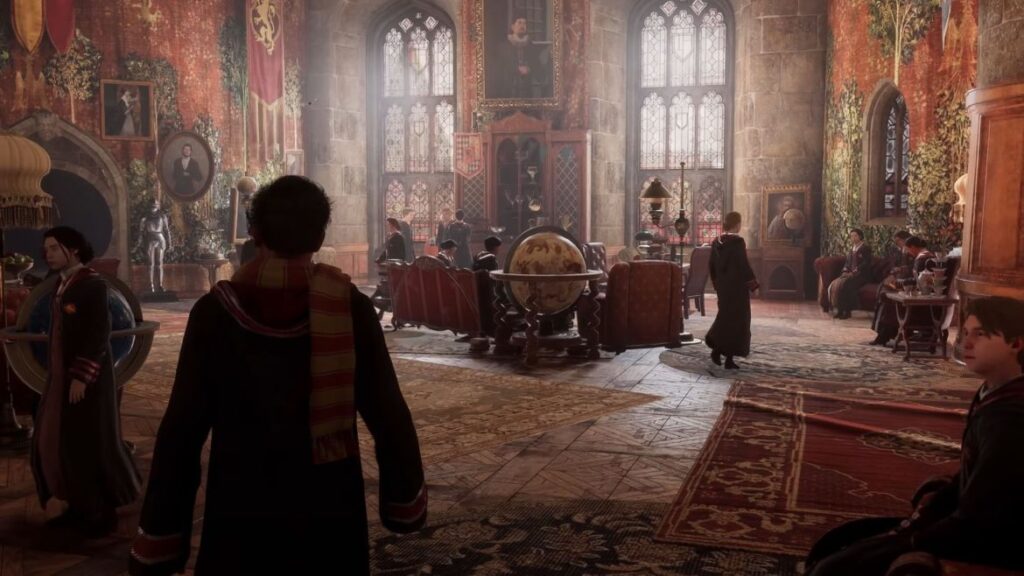 Hogwarts Legacy la sala comune di Grifondoro