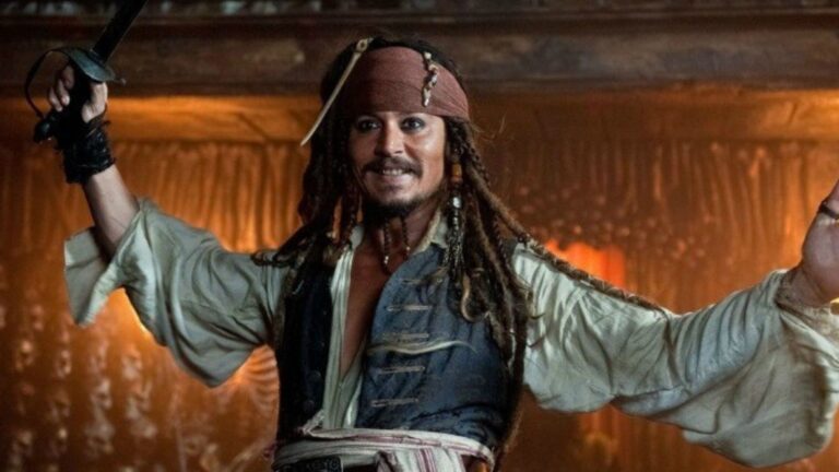 Frame che raffigura Jack Sparrow in Pirati dei Caraibi
