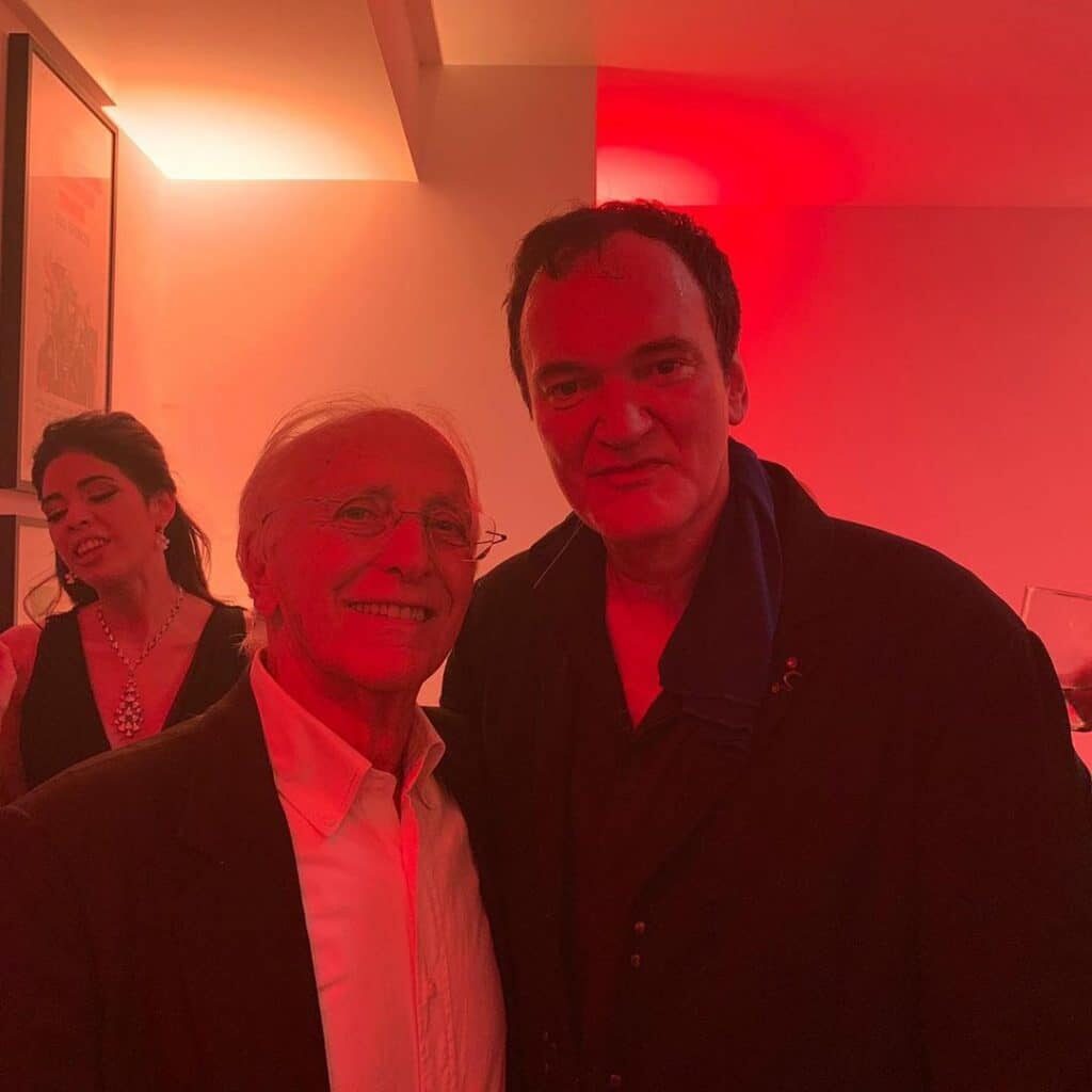 Ruggero Deodato insieme a Quentin Tarantino