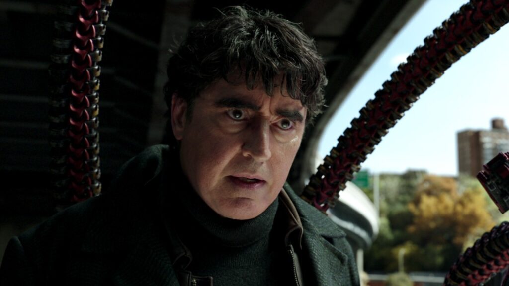 Alfred Molina nei panni di Doc Ock