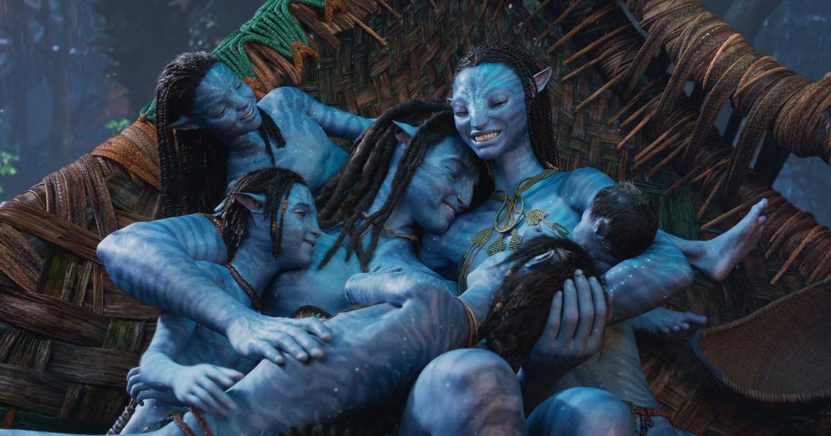Un frame di Avatar: la via dell'acqua