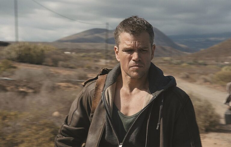 Matt Damon in una scena di Jason Bourne