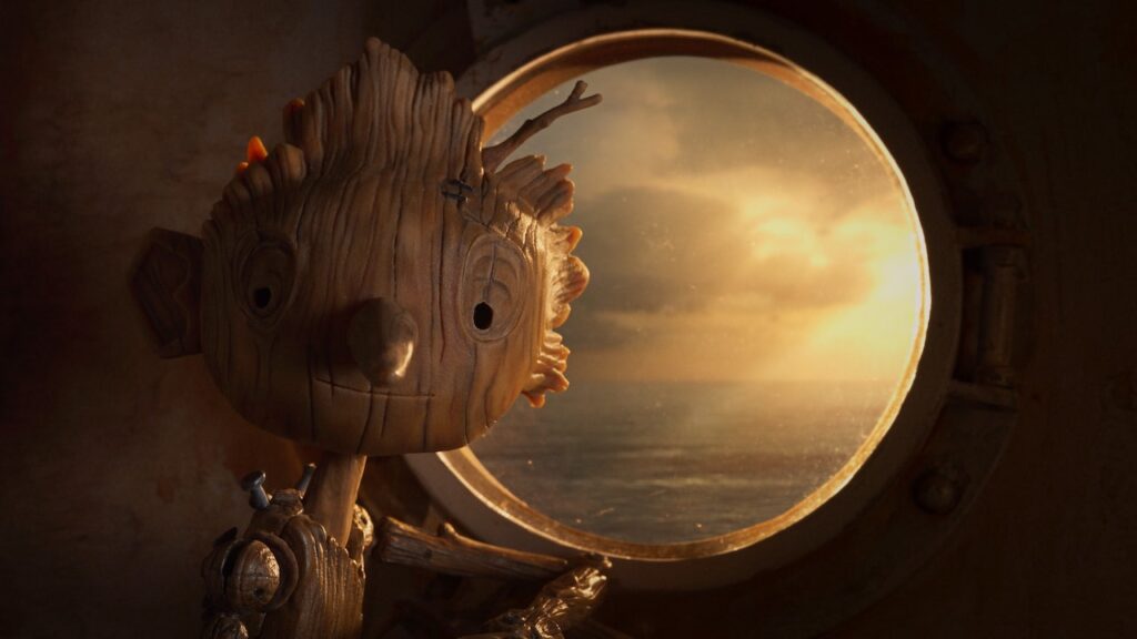Una scena di Pinocchio di Guillermo Del Toro