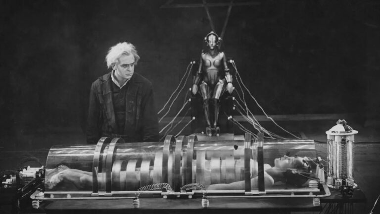Un frame di Metropolis di Fritz Lang
