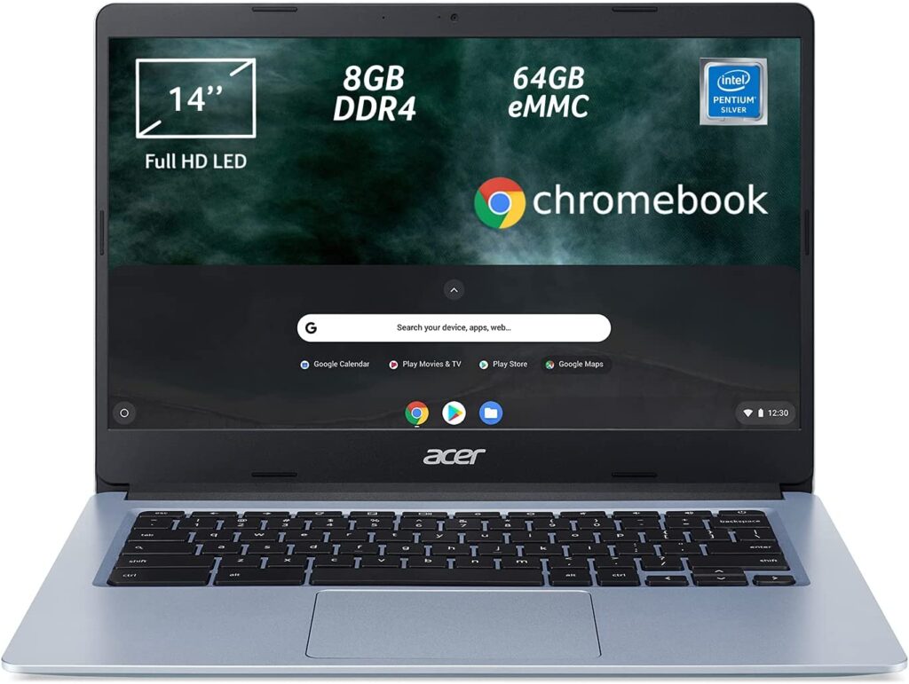Notebook Acer Chromebook 314 CB314 1H P2EM Ram 8 GB DDR4, Display 14? Full HD LED (64 GB) offerta su Amazon, risparmi 80 euro