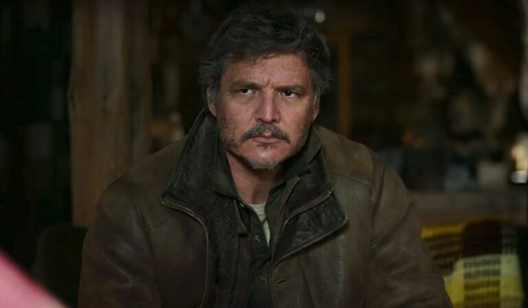 Frame che ritrae Pedro Pascal in The Last of Us