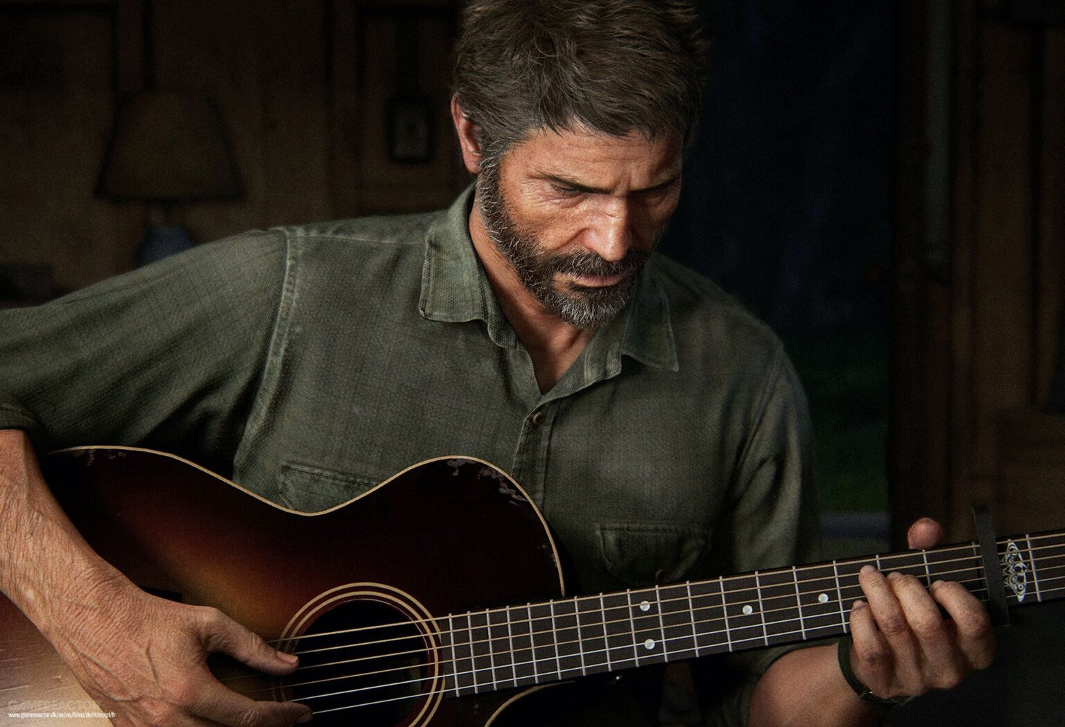 Joel suona la chitarra in The Last of Us - Parte II