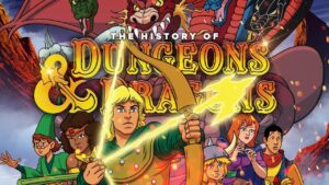 Un poster della serie animata di Dungeons & Dragons.