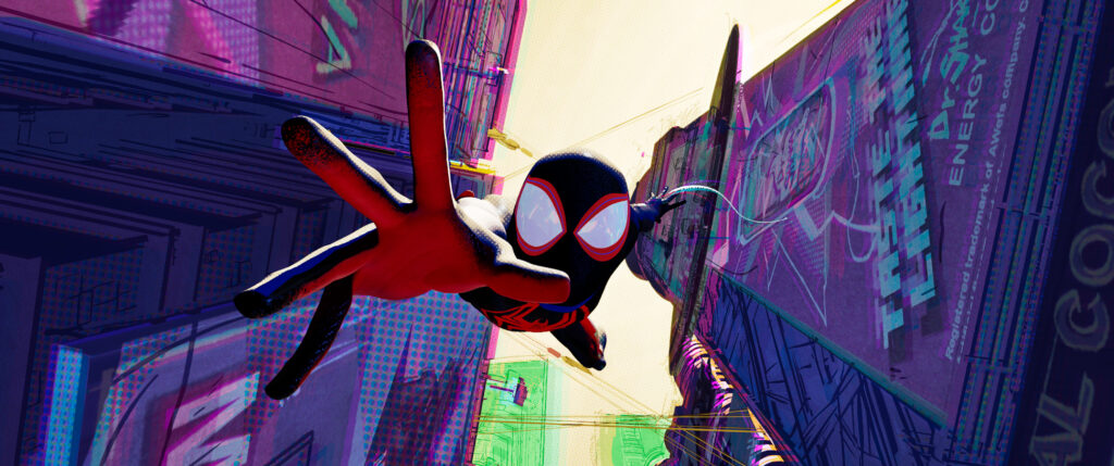 Un frame di Spider-Man Across the Spider-Verse