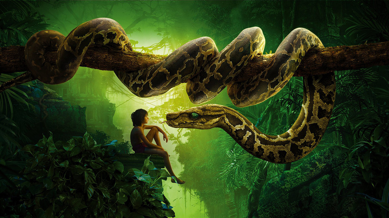 Mowgli e il serpente