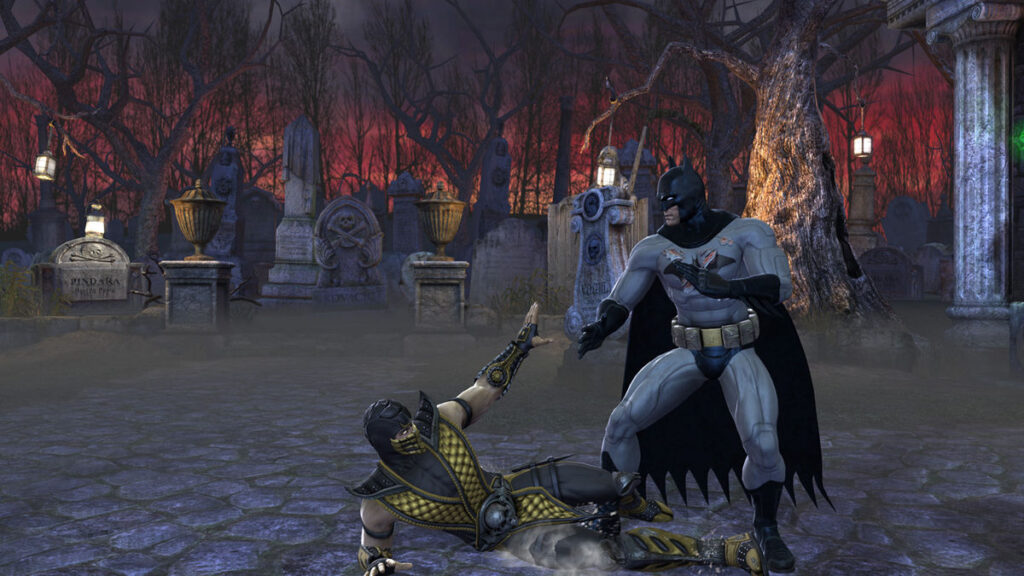 Mortal Kombat vs DC Universe scorpion contro batman
