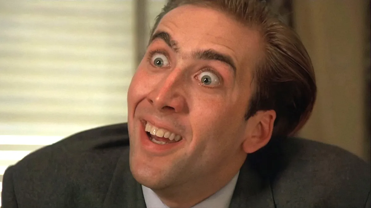 Nicolas Cage in Stress da Vampiro meme