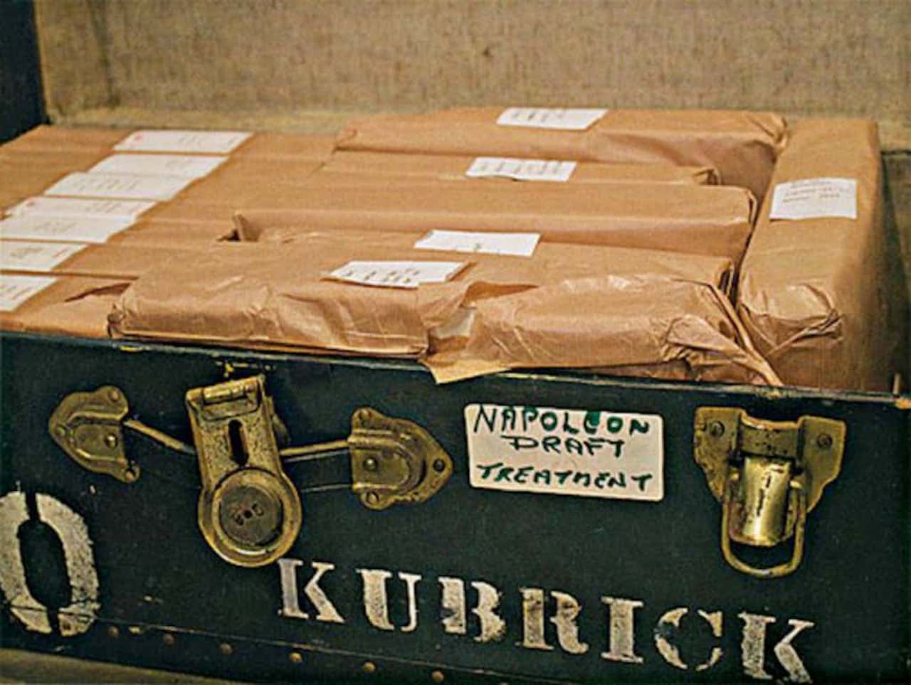 Cassetta contenente materiale del Napoleon di Kubrick
