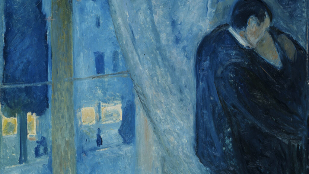 Bacio con la Finestra: Edvard Munch, 1892