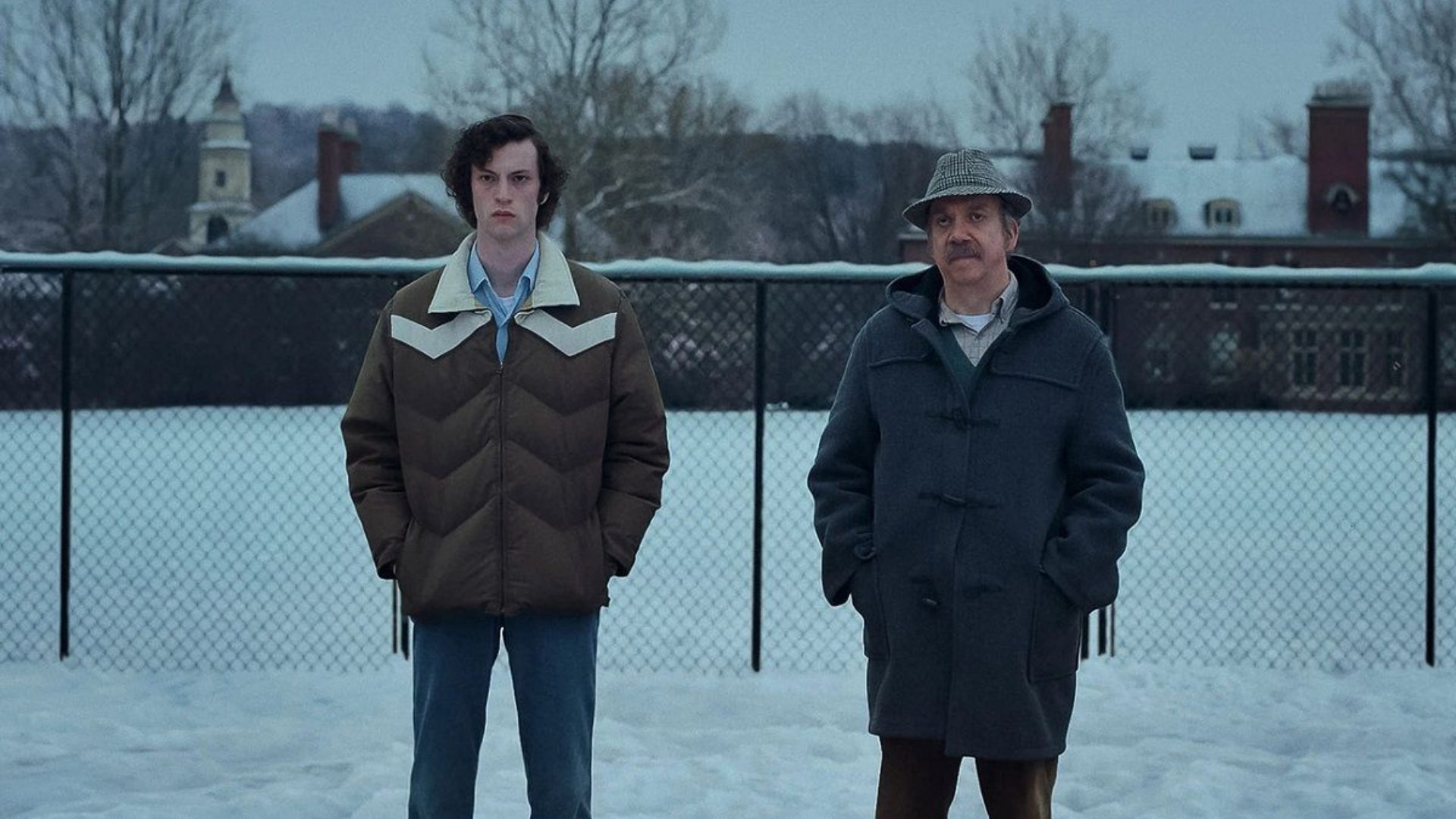 Dominic Sessa e Paul Giamatti in The Holdovers