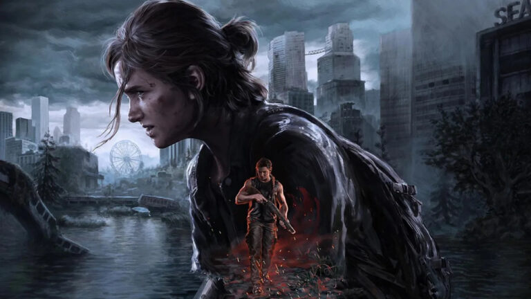 La copertina di The Last of Us Parte II con ellie e Abbie
