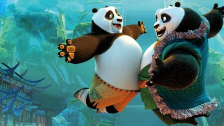 Una scena di Kung Fu Panda 3